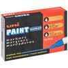 Uni-Paint Permanent Marker, Medium Tip, Black Color Family, Paint, 12 PK 63601