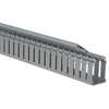 Panduit Wire Duct, Wide Slot, Gray, L 6 Ft H1.5X3LG6