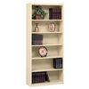 Tennsco 6-Shelf Stationary Bookcase, 78"x34-1/2" Champ/Putty B-78CP