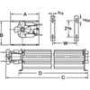 Dayton Rectangular OEM Blower, 3100 RPM, 1 Phase, Direct 3FRF3