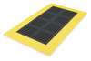 Notrax Interlocking Drainage Mat, Black/Yellow, 3 Ft W x 5 Ft L, 1 In Thick 620S0035BY