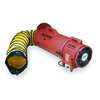 Allegro Industries Confined Space Fan, Axial, Blower/Fan Speed 3,200 RPM, 25 ft Duct, 8 in Duct Dia 9533-25