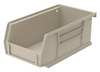 Akro-Mils 10 lb Hang & Stack Storage Bin, Plastic, 4 1/8 in W, 3 in H, 7 3/8 in L, Beige 30220STONE