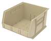 Akro-Mils 75 lb Hang & Stack Storage Bin, Plastic, 16 1/2 in W, 11 in H, 18 in L, Beige 30270STONE