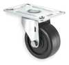 Zoro Select Swivel NSF-Listed Plate Caster, Polyolfin, 2-1/2 in, 175 lb 1UKR9