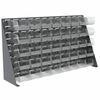 Akro-Mils Steel Louvered Bench Rack, 36 in W x 8 in D x 20 in H, Gray 98636