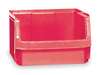 Quantum Storage Systems 150 lb Storage Bin, Polyethylene, 18 3/8 in W, 11 7/8 in H, 19 3/4 in L, Red QMS543RD