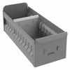 Zoro Select Drawer Storage Bin, Steel, 5 1/2 in W, 4 1/2 in H, 11 in L, Gray BX-512