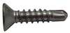 Zoro Select Self-Drilling Screw, #8 x 3/4 in, Plain 410 Stainless Steel Flat Head Phillips Drive, 100 PK U31880.016.0075