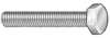 Zoro Select Not Graded, 1/4"-20 Hex Head Cap Screw, Plain Stainless Steel, 3/8 in L, 100 PK 1XE66