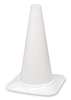 Zoro Select Traffic Cone, 18 In.White 1YBW7