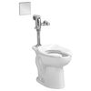 American Standard Toilet Bowl, 1.1 to 1.6 gpf, Flushometer, Floor Mount, Elongated, White 3451001.020