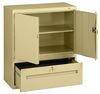 Tennsco 36" W 1 Drawer Combination Cabinet, Sand, Letter/Legal DWR4218SD