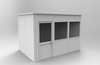 Porta-King 4-Wall Modular In-Plant Office, 8 ft H, 12 ft W, 8 ft D, White VK1STL-WCM 8'x12' 4-Wall