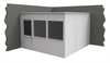 Porta-King 2-Wall Modular In-Plant Office, 8 ft H, 12 ft W, 12 ft D, White VK1STL-WCM12'x12' 2-Wall