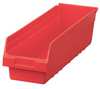 Akro-Mils 35 lb Shelf Storage Bin, Plastic, 6 5/8 in W, 6 in H, 23 5/8 in L, Red 30094RED