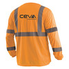 Occunomix Long Sleeve Orange Shirt, Ceva Logo, XL LUX-LSETP3B-OXL-CEVA_06