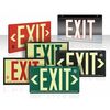 Zoro Select Exit Sign, 8 3/4 in x 15 3/8 in, Plastic GRAN4734