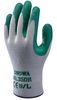 Showa Nitrile Coated Gloves, Palm Coverage, Gray/Green, M, PR 350M-08