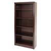 Regency 5-Shelf Bookcase, Wood Veneer 72"x36" Mahogany TVBC7236MH