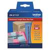 Brother Adhesive Label Tape Cartridge 2-2/5" x 50 ft., Black/Clear DK2113