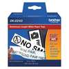 Brother Adhesive Label Tape Cartridge 4" x 100 ft., Black/White DK2243