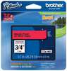Brother Adhesive TZ Tape (R) Cartridge 0.70"x26-1/5ft., Black/Red TZe441