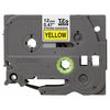 Brother Adhesive TZ Tape (R) Cartridge 0.47"x26-1/5ft., Black/Yellow TZeS631