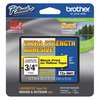 Brother Adhesive TZ Tape (R) Cartridge 0.70"x26-1/5ft., Black/Yellow TZeS641