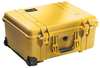 Pelican Yellow Protective Case, 22.07"L x 17.9"W x 10.42"D 1560NF