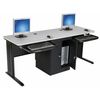 Mooreco Workstation Desk, 24" D X 72" W X 29" H, Gray, PVC 90107