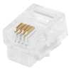 Monoprice Plug, Modular, RJ11, 6P4C, Solid, PK50 7269