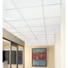 Armstrong World Industries Fine Fissured Ceiling Tile, 24 in W x 24 in L, Angled Tegular, 15/16 in Grid Size, 12 PK 1820A