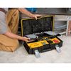 Dewalt Tool Box with 8 compartments, Plastic, 6 1/8 in H x 21 3/4 in W DWST08201