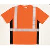Kishigo T-Shirt, Black Sided, Class 2, Orange, 5XL 9115-5X