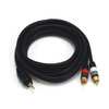 Monoprice A/V Cable, 3.5mm(M)/2 RCA(M), 6ft 5598