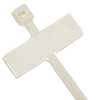 Dolphin Components 4" L Miniature Cable Tie w/ID Tag NAT PK 100 DC-4F