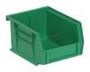 Quantum Storage Systems 8 lb Hang/Stack Bin, 5 In L, 4-1/8 In W, Green, Polypropylene, Green QUS200GN