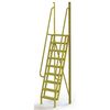 Tri-Arc 132 in Ladder, Steel, 9 Steps, Yellow Powder Coated Finish UCL7509246
