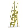 Tri-Arc 112 in Ladder, Steel, 7 Steps, Yellow Powder Coated Finish, 1,000 lb Load Capacity UCL7507242