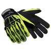 Hexarmor Hi-Vis Cut Resistant Impact Gloves, A8 Cut Level, Uncoated, M, 1 PR 4026-M (8)
