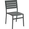 Kfi Eveleen Outdoor Chair, Armless, Grey 5600-GY