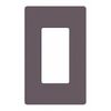 Lutron Designer Wall Plates, Number of Gangs: 1 Satin Finish, Plum SC-1-PL