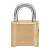 Master Lock Combination Padlock, Bottom, Brass 176