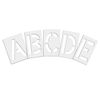 Rae Pavement Stencil, 2 in, Alphabet Kit, 1/16 STL-116-8025