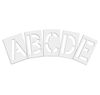 Rae Pavement Stencil, 12 in, Alphabet Kit, 1/8 STL-108-8125