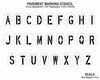 Rae Pavement Stencil, 18 in, Alphabet Kit, 1/8 STL-108-8185