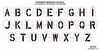 Rae Pavement Stencil, 24 in, Alphabet Kit, 1/8, STL-108-8245W STL-108-8245W