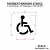 Rae Pavement Stencil, 21 in, Handicap, 1/8 STL-108-3021