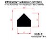 Rae Athletic Stencil, Home Plate, 17 in, 1/8 STL-108-6495